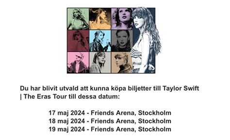 taylor swift stockholm 2024 pris